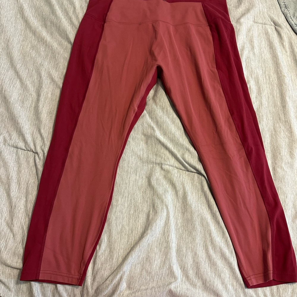 Athleta Red Leggings